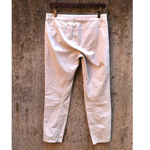 Peruvian Connection Beige Slim Pants with Side Button Detailing – Women’s Size 6 - Picture 2 of 5